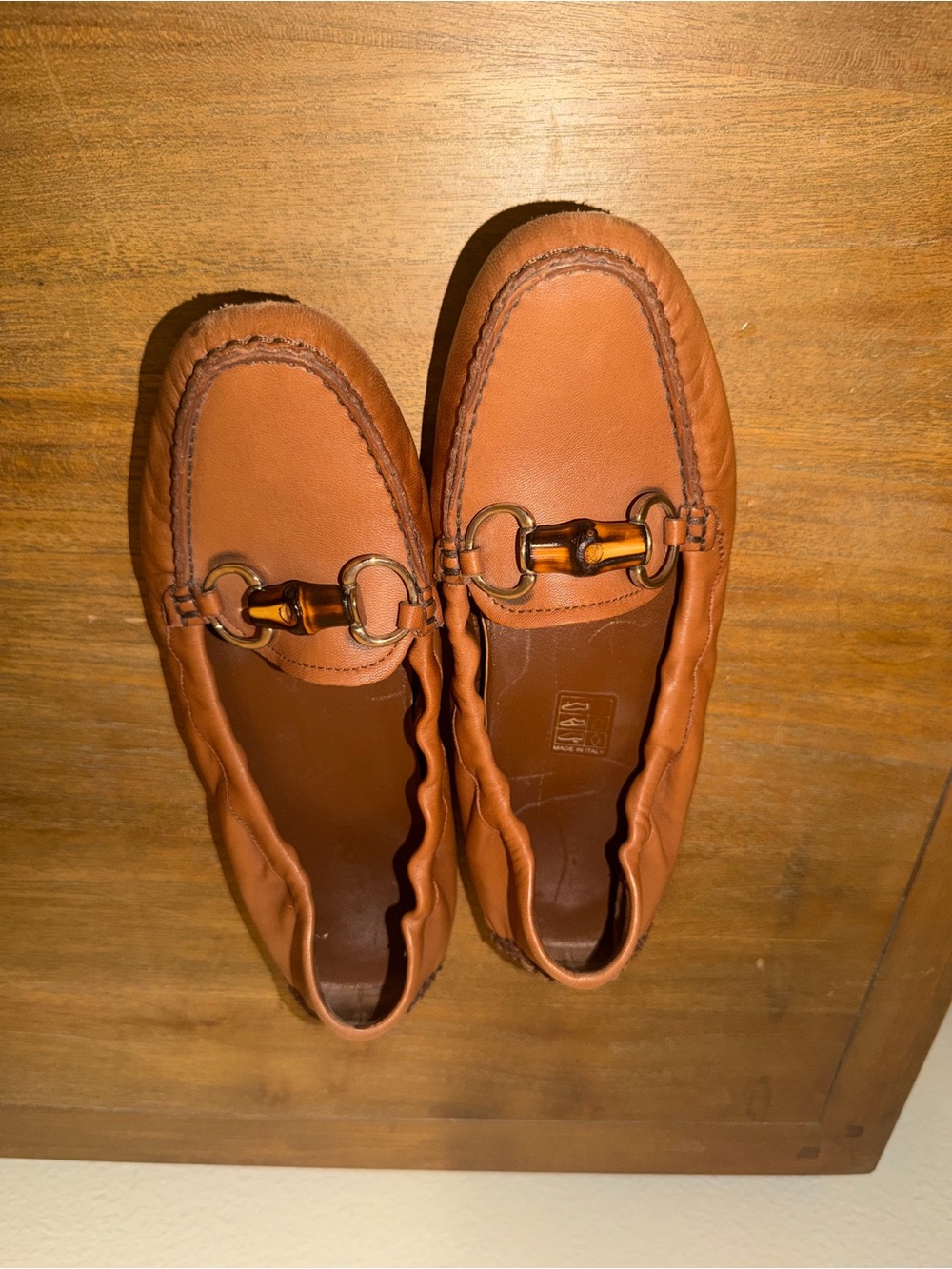 Gucci Women's Brown Leather Horsebit Loafers